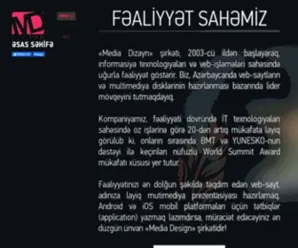 Mediadesigntech.com(ƏSAS SƏHİFƏ) Screenshot