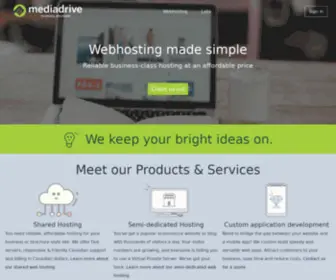 Mediadrive.ca(Canadian webhost and technical consultancy) Screenshot