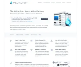 Mediadrop.net(Open source) Screenshot