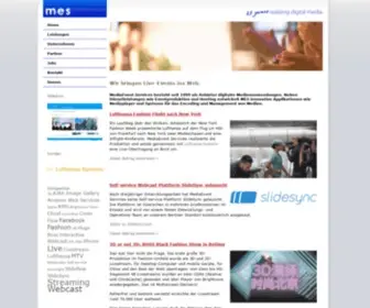 Mediaeventservices.com(Anbieter für Livestreaming und Webcasts) Screenshot