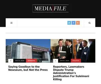 Mediafiledc.com(MediaFile monitors the future of news) Screenshot