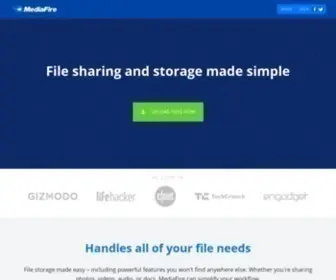 Mediafire.com(Online storage) Screenshot
