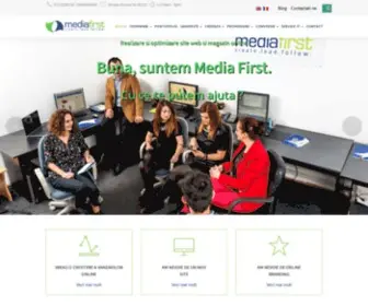 Mediafirst.ro(Site Web Cluj Promovare Web Design SEO Online Media First web Advertising Cluj Napoca) Screenshot