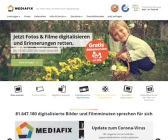 Mediafix.de(Wir retten Fotos und Filme durch Digitalisierung) Screenshot