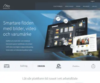 Mediaflow.com(Mediaflow är ett webbaserat och lättanvänt DAM) Screenshot