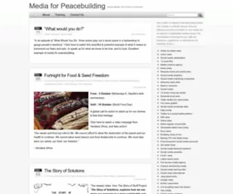 Mediaforpeacebuilding.com(Mediaforpeacebuilding) Screenshot