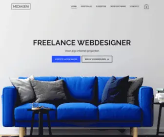 Mediageni.nl(Freelance webdesigner en web developer voor al je internet projecten) Screenshot