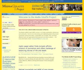 Mediagiraffe.org(The Media Giraffe Project) Screenshot