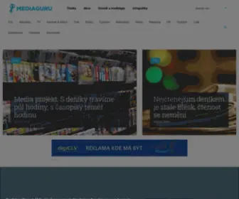 Mediaguru.cz(Homepage) Screenshot