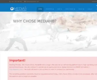 Mediahb.com(Premium publisher network) Screenshot