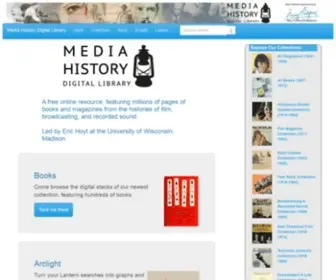 Mediahist.org(Media History Digital Library) Screenshot