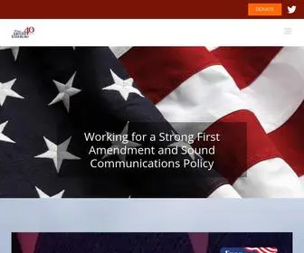 Mediainstitute.org(Working for a Strong First Amendment and Sound Communications Policy) Screenshot