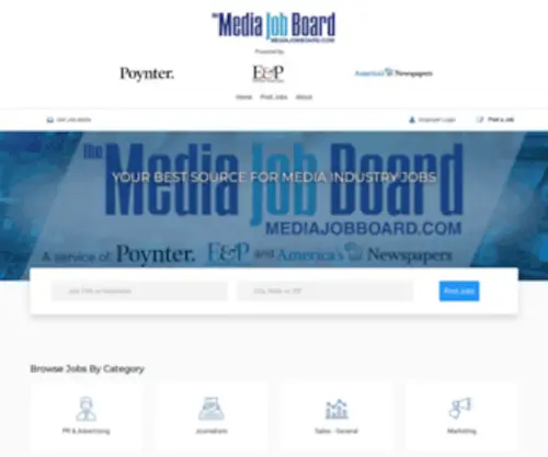 Mediajobboard.com(Mediajobboard) Screenshot