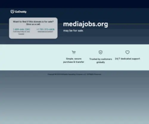 Mediajobs.org(Forsale Lander) Screenshot