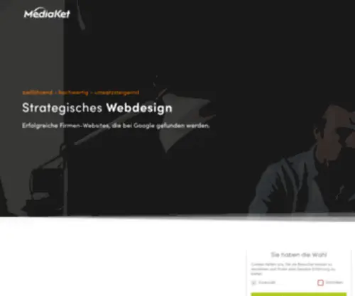 Mediaket.de(Die Webagentur für maßgeschneiderte Websites. Wir planen und erstellen Ihre Website) Screenshot