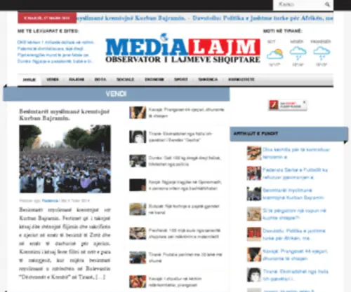 Medialajm.al(Observator i Lajmeve Shqiptare) Screenshot