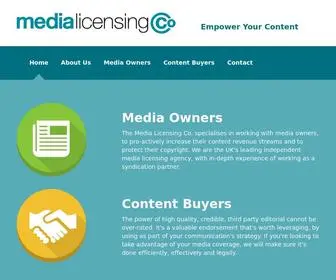Medialicensingco.com(Media Licensing Co) Screenshot