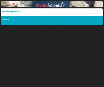 Medialogique.fr(HTML) Screenshot