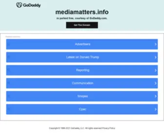 Mediamatters.info(Mediamatters info) Screenshot