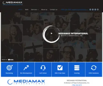 Mediamax.cc(Mediamax International branding and marketing) Screenshot