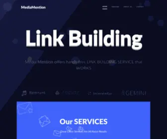 Mediamention.net(Need a contextual editorial link building service) Screenshot