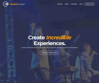 Mediamerge.com(Award-winning Media Systems Integrators) Screenshot