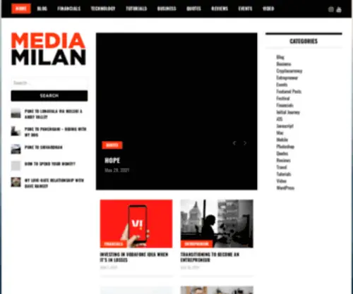 Mediamilan.com Screenshot