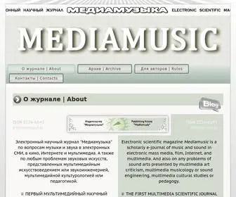 Mediamusic-Journal.com(О журнале) Screenshot