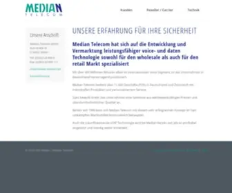 Median-Telecom.de(Startseite) Screenshot