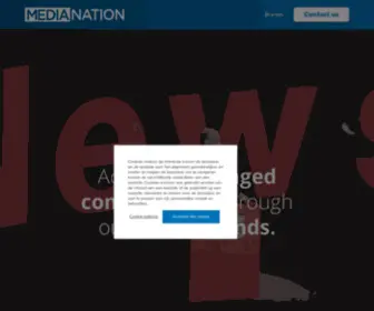 Medianation.be(Activating engaged communities through our mediabrands) Screenshot