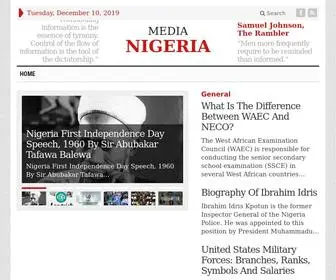 Medianigeria.com(Media Nigeria) Screenshot