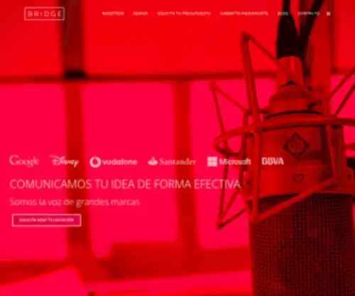 Medianorte.com(Agencia de locutores profesionales. Grabación de locuciones para) Screenshot