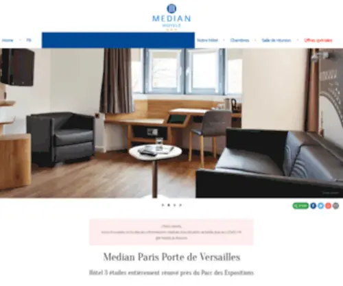 Medianparisportedeversailles.fr(Median Paris Porte de Versailles) Screenshot