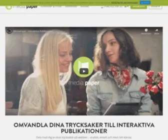 Mediapaper.nu(Omvandla dina trycksaker till interaktiva publikationer) Screenshot