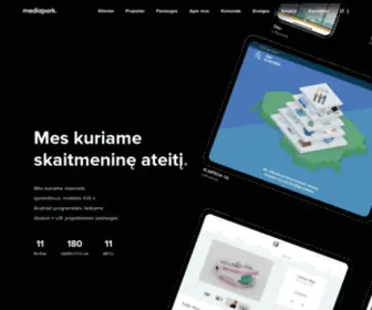 Mediapark.lt(We design and build digital) Screenshot