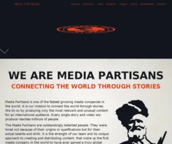 Mediapartisans.com(MEDIA PARTISANS) Screenshot
