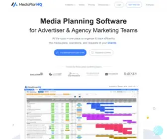 Mediaplanhq.com(Media Planning Software for Advertisers & Agencies) Screenshot