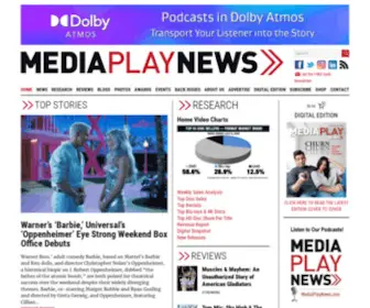 Mediaplaynews.com(Media Play News) Screenshot