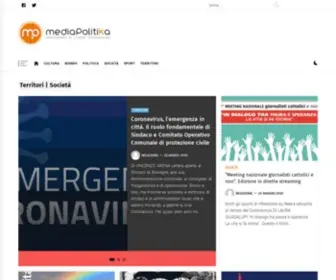 Mediapolitika.com(Media Politika Settimanale online informazione politica) Screenshot