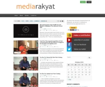 Mediarakyat.net(Information for the people) Screenshot