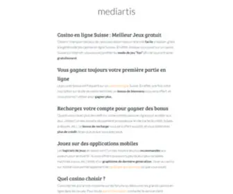 Mediartis.fr(Mediartis) Screenshot