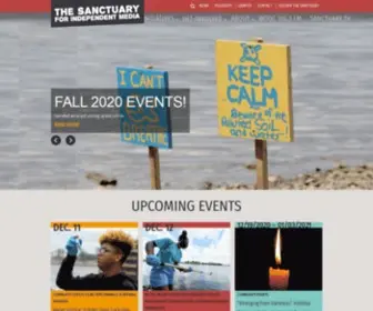 Mediasanctuary.org(Dedicated to community media arts) Screenshot