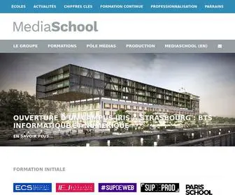 Mediaschool.eu(MediaSchool : groupe d'enseignement privé superieur (38 écoles)) Screenshot