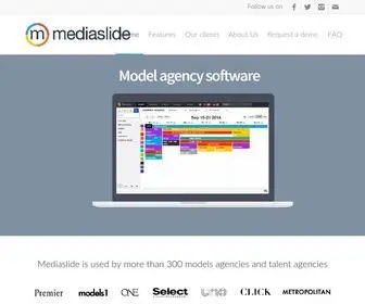 Mediaslide.com(The best model agency software) Screenshot