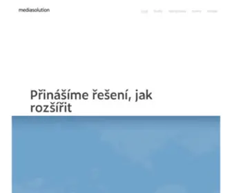 Mediasolution.cz(Webové stránky na míru) Screenshot