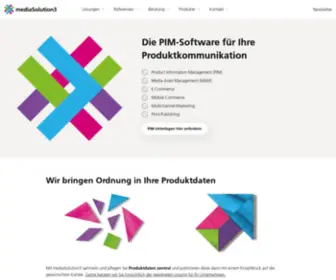 Mediasolution3.com(PIM-Software für Print und Web) Screenshot