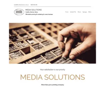Mediasolutions.net.au(Media Solutions) Screenshot