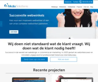 Mediasolutions.nl(Webwinkel specialist) Screenshot