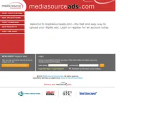 Mediasourceads.com(Media Source Ad Portal) Screenshot