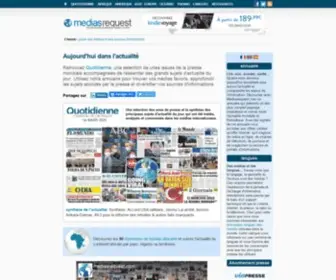 Mediasrequest.com(Votre annuaire des sources d'actualités et d'informations) Screenshot